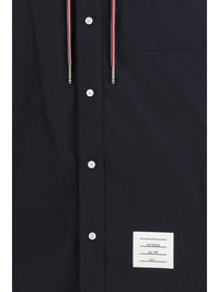 Thom Browne Men Nylon Cotton Hooded Jacket