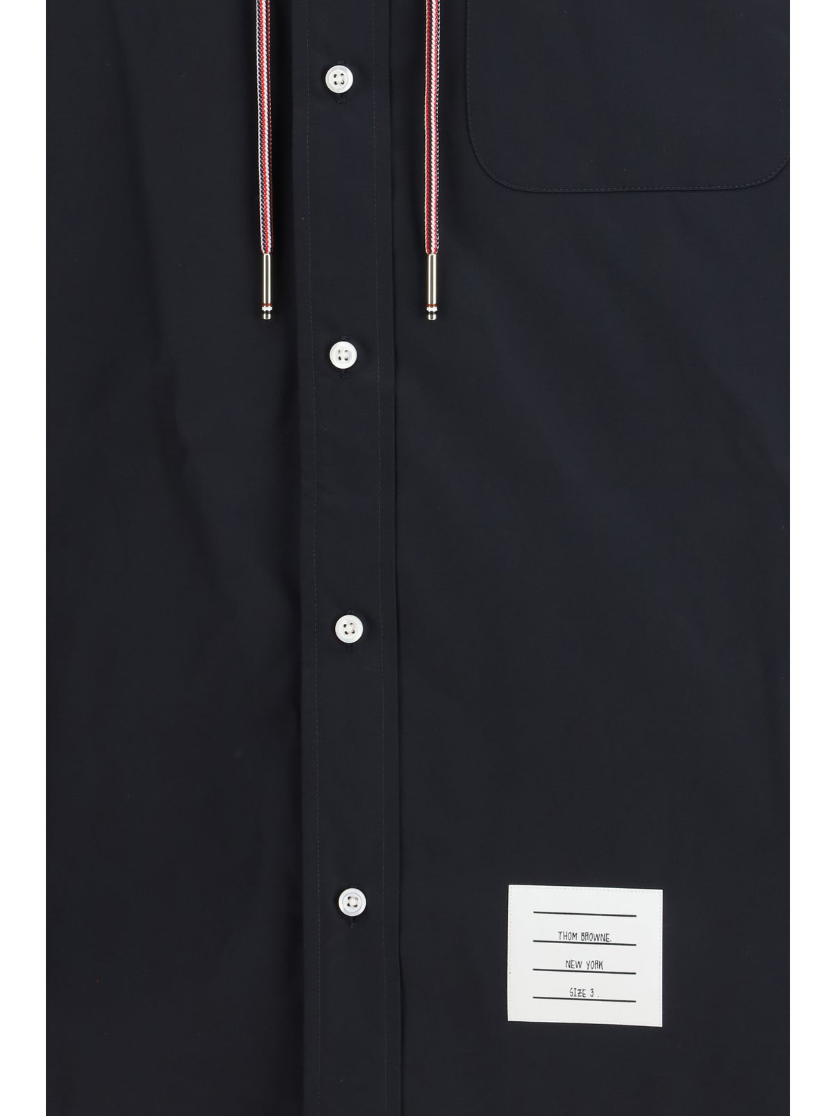 Thom Browne Men Nylon Cotton Hooded Jacket