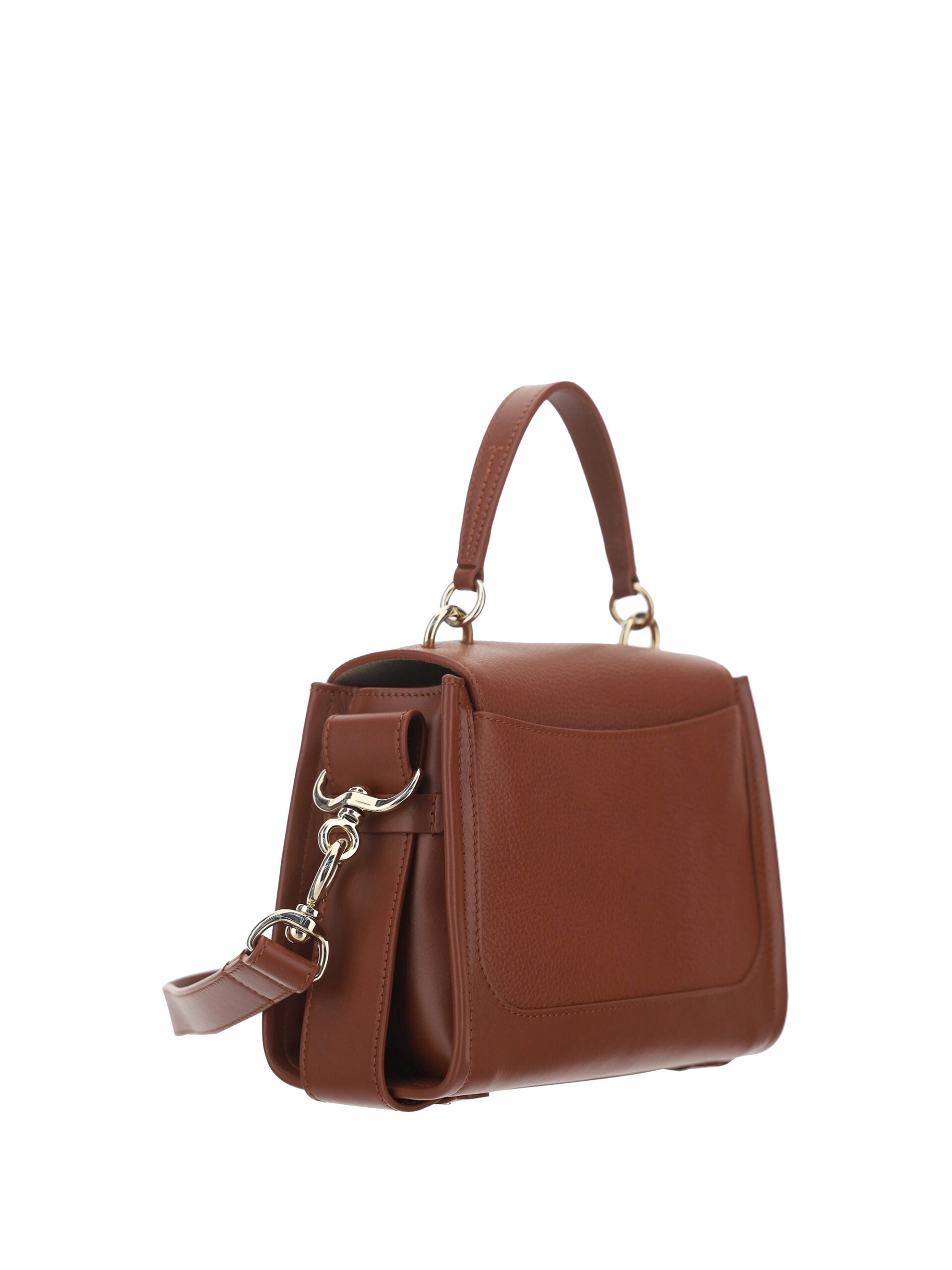 Chloé Elegant Sepia Brown Calfskin Shoulder Women's Handbag