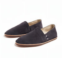 Brunello Cucinelli Suede Espadrilles with Striped Grosgrain Tab