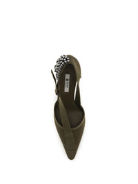 PRADA Prada Women Canvas Pumps With Crystals
