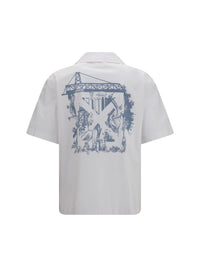 Off-White Men City Nature Bowling Shirt