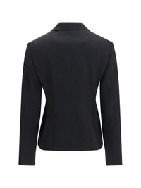 Alaïa Women Lightweight Wool Double-Breasted Jacket