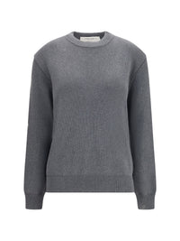Golden Goose Women Cotton Crewneck Sweater With Back Logo