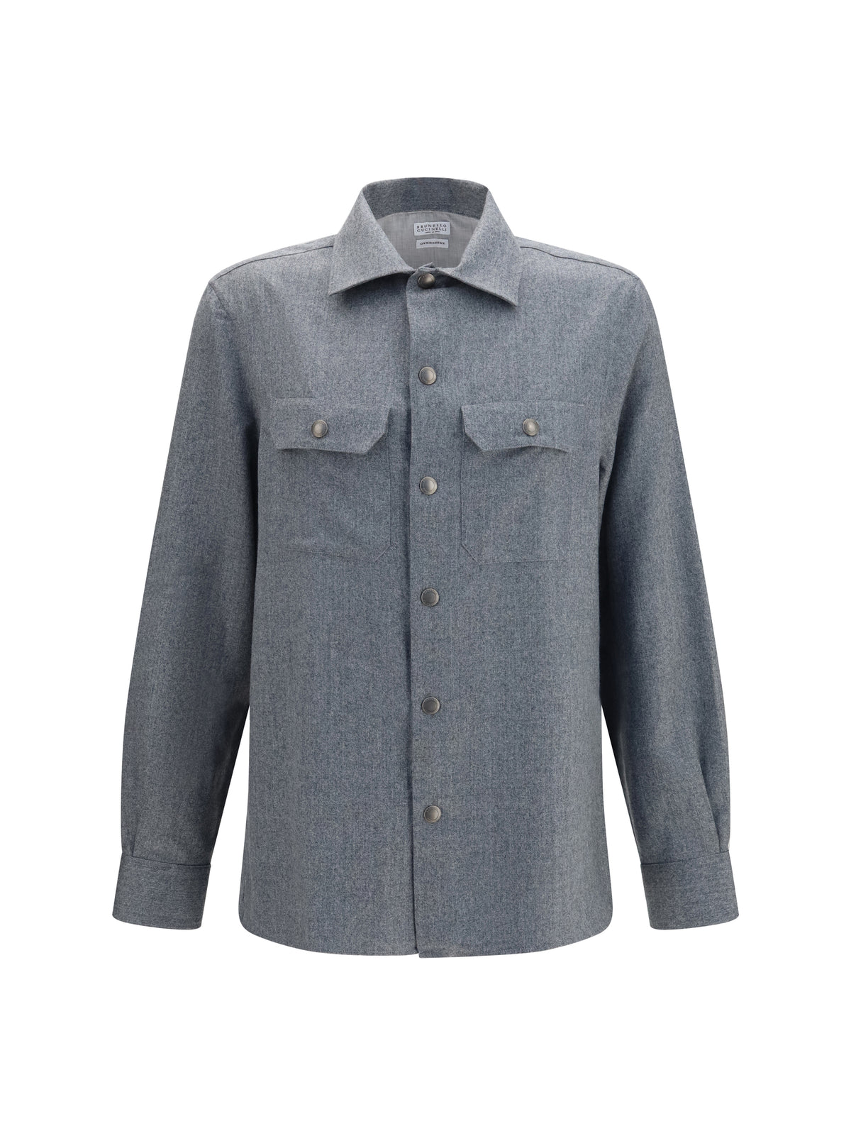 Brunello Cucinelli Men Virgin Wool Shirt