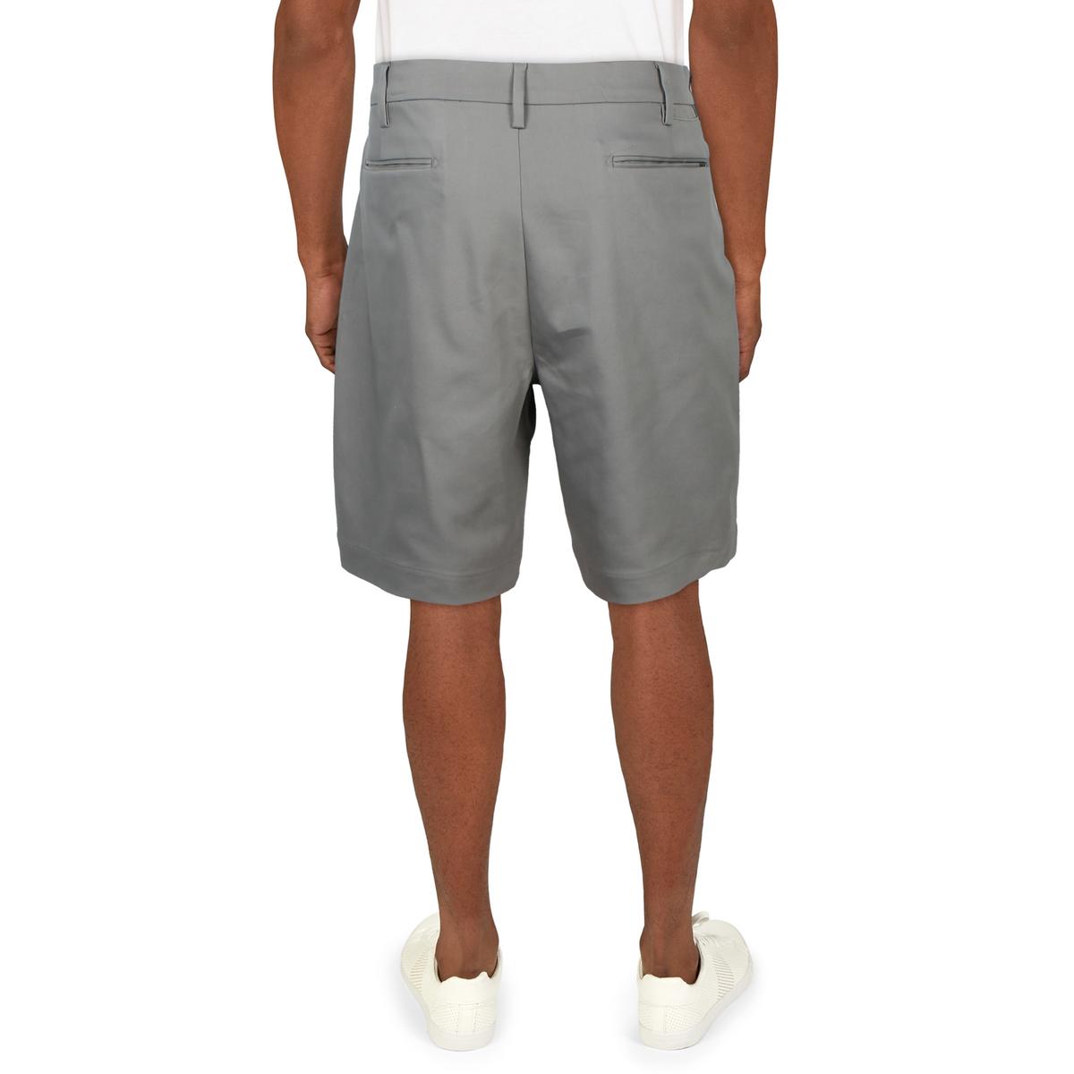 Mens Stretch Cotton Flat Front