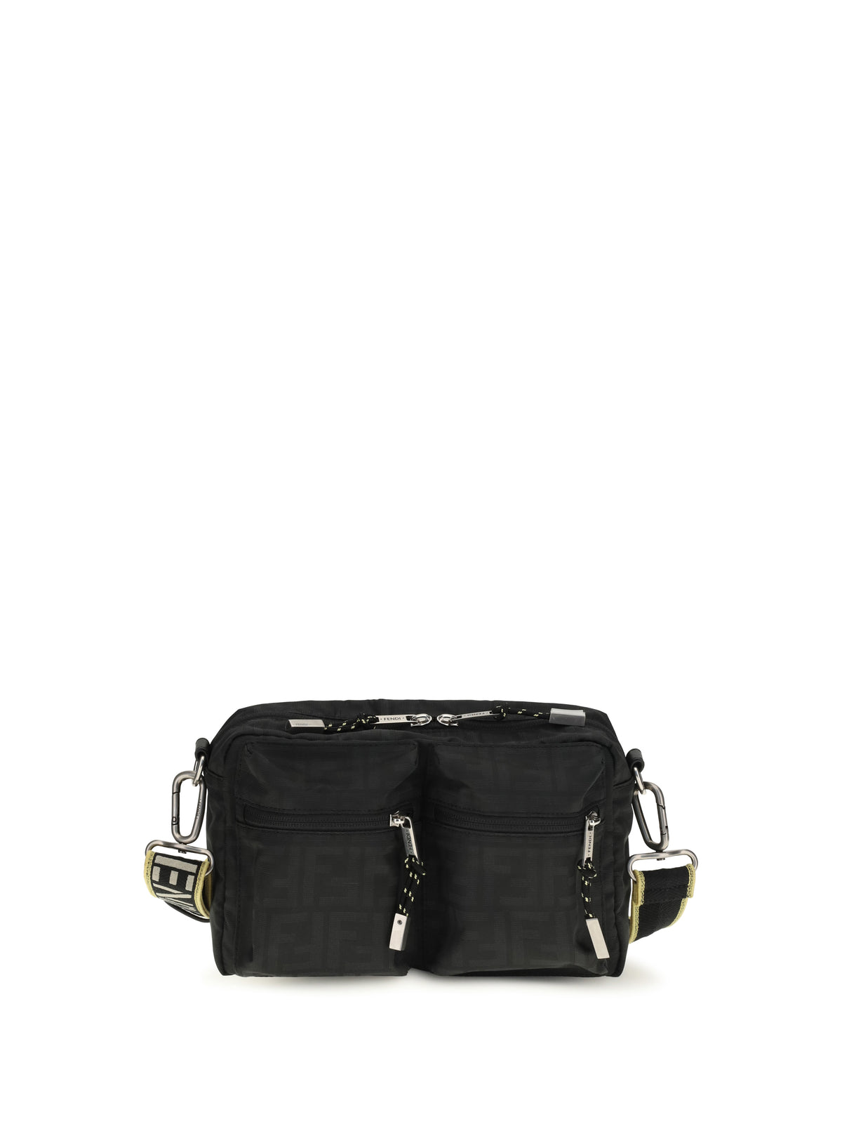 Fendi Men Ff Monogram Fabric Camera Case