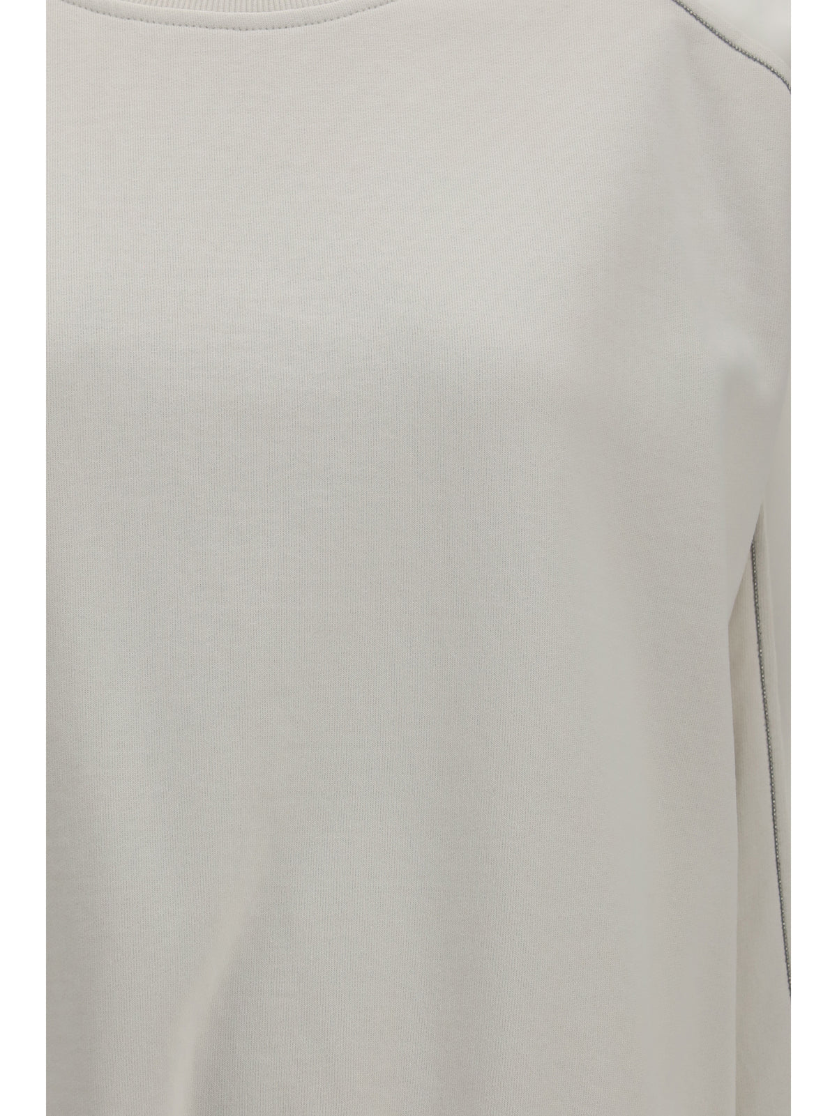 BRUNELLO CUCINELLI Brunello Cucinelli Women Crewneck Sweatshirt With Organza Sleeves