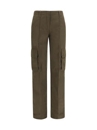 Burberry Women Gabardine Cargo Pants