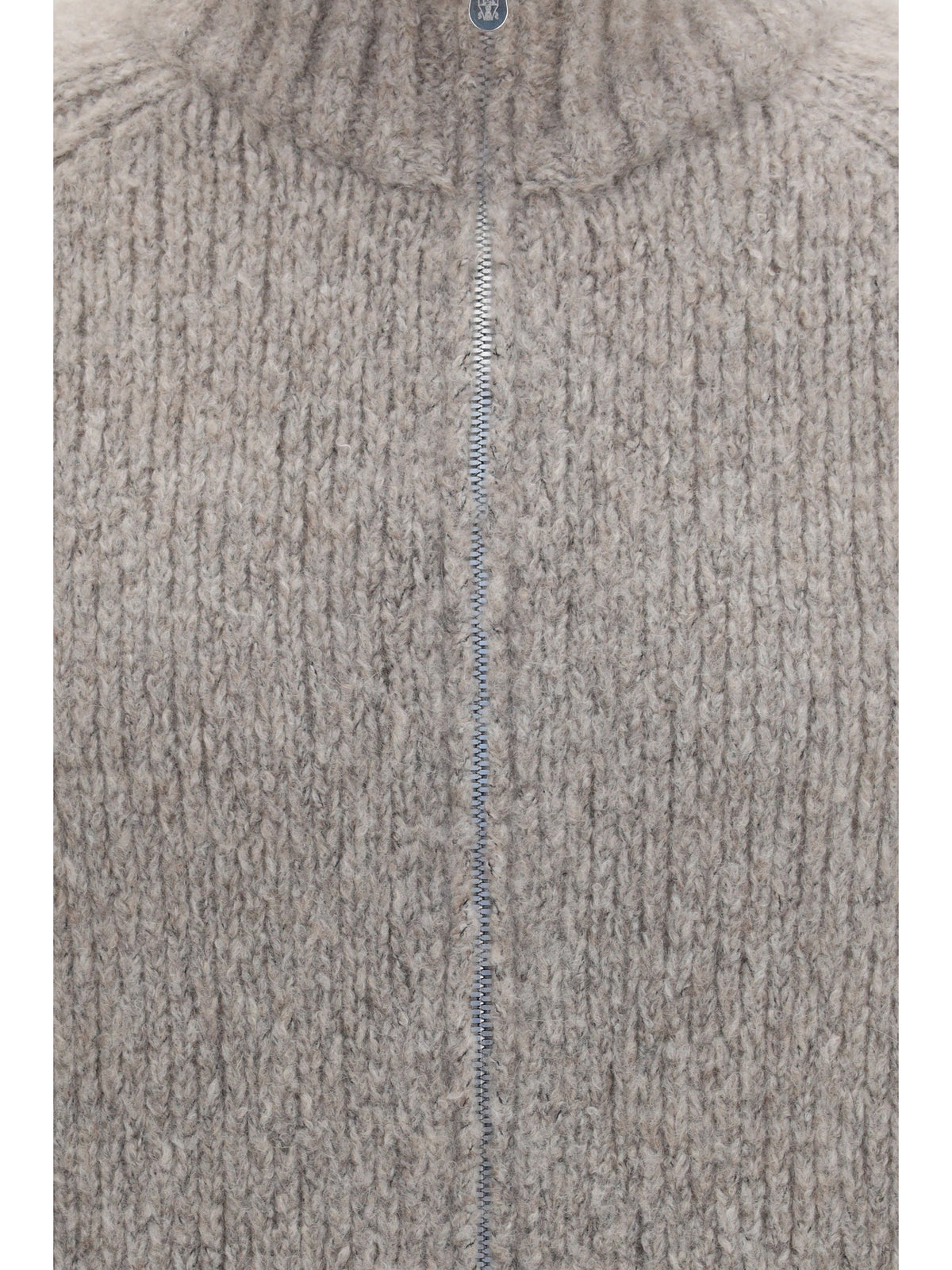 BRUNELLO CUCINELLI Brunello Cucinelli Men High-Neck Cashmere And Silk Cardigan With Zip
