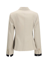 Max Mara Women Placido Double-Breasted Blazer In Wool, Mohair, And Silk
