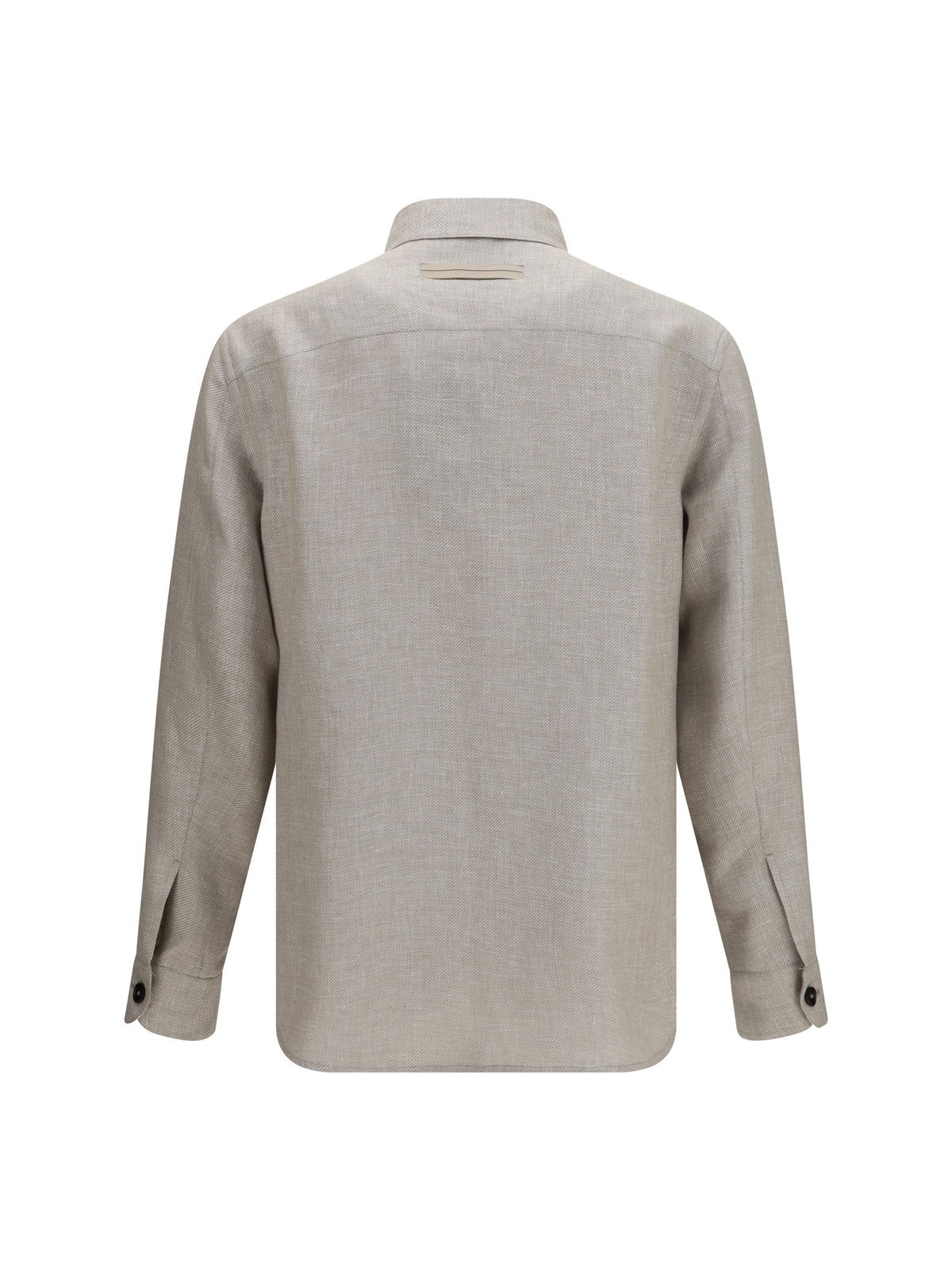 Zegna Men Cashmere, Linen, And Silk Overshirt