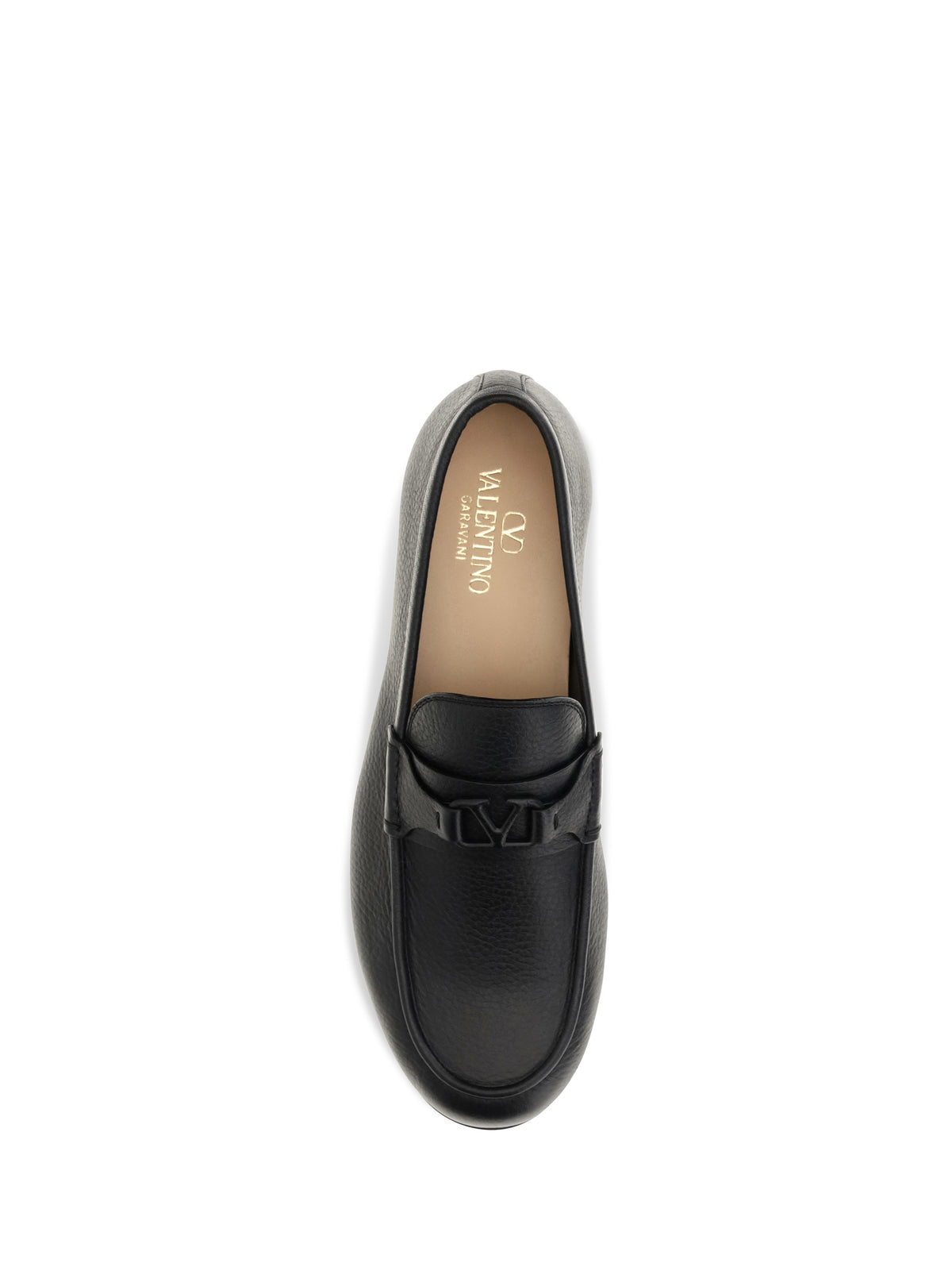 Valentino Garavani Men Vlogo Signature Loafers In Deer Leather