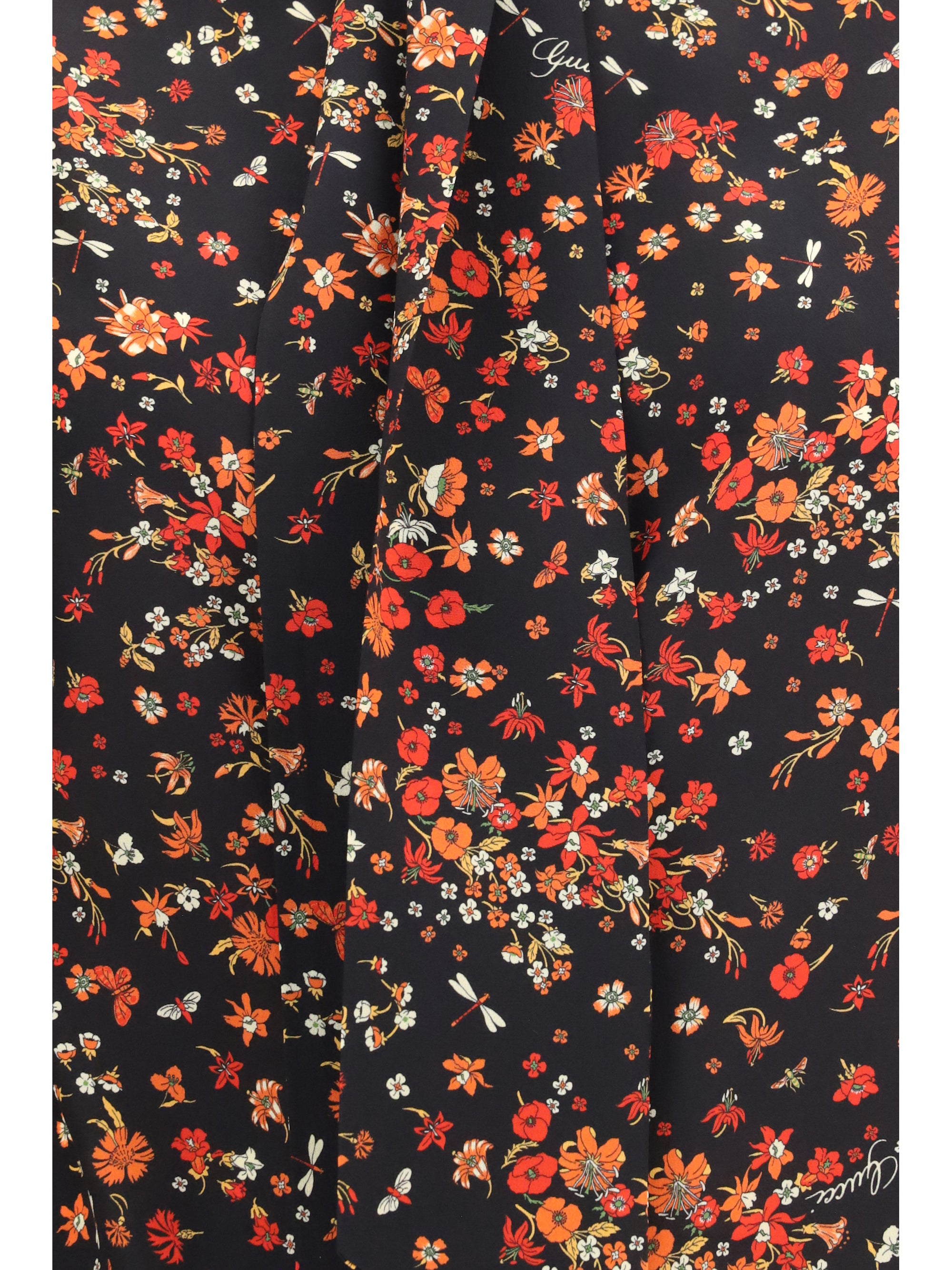 Gucci Women Silk Flora Print Shirt With Neck Bow – Bluefly