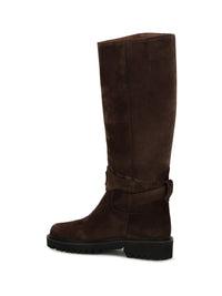 Valentino Garavani Women Vlogo Signature Suede High Boots