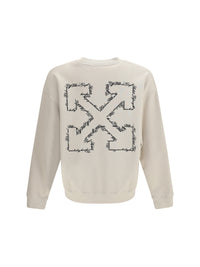 Off-White Men Script Arrow Crewneck Sweatshirt