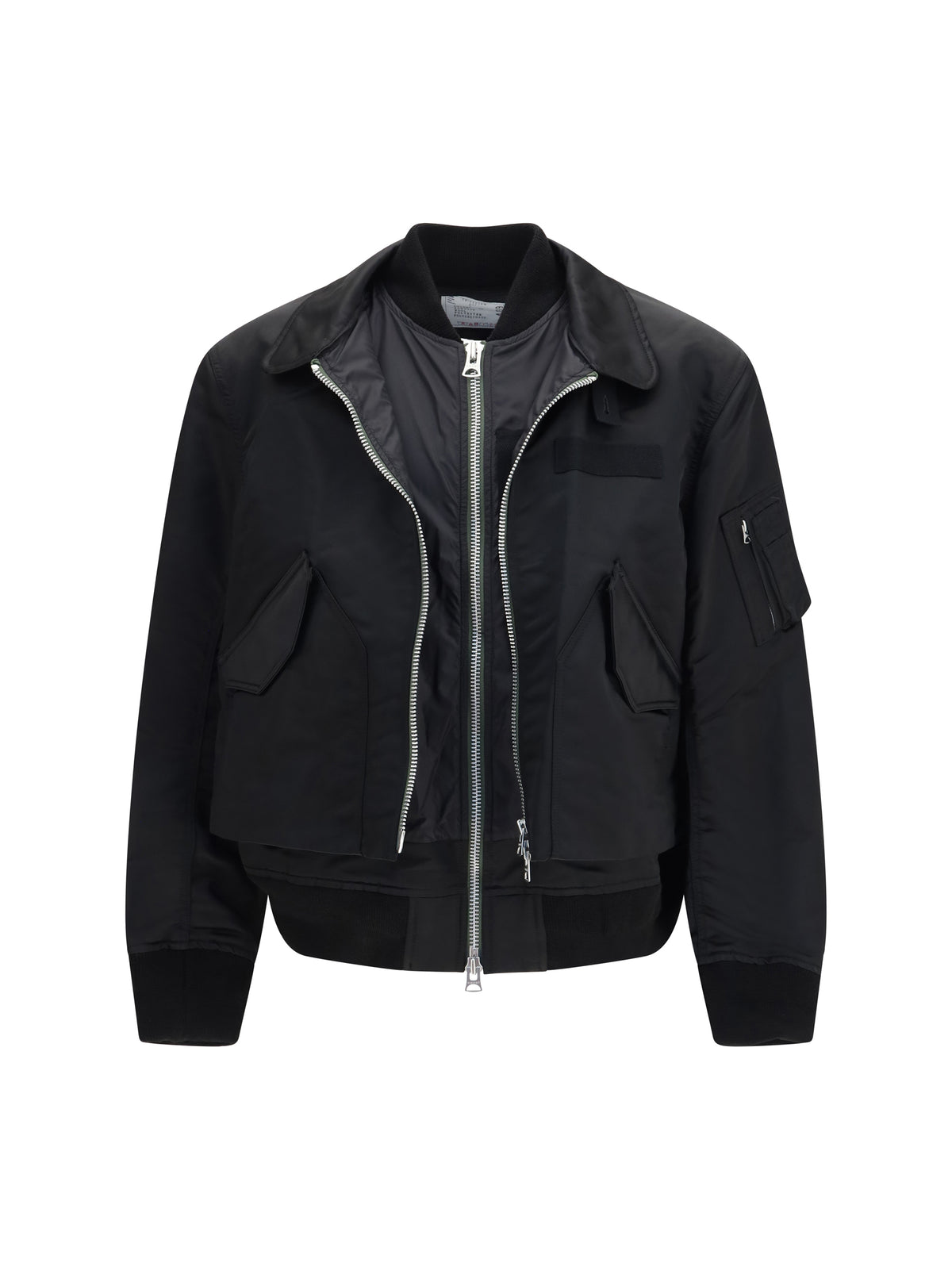 Sacai Men Cotton Chino And Nylon Twill Double Jacket