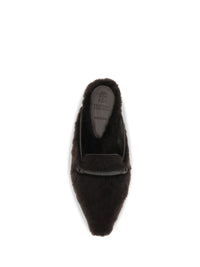 BRUNELLO CUCINELLI Brunello Cucinelli Women Shearling Ballerinas With Precious Bar