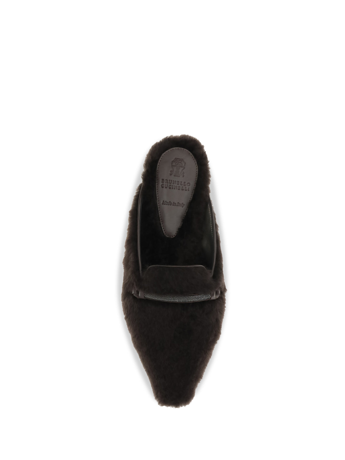 BRUNELLO CUCINELLI Brunello Cucinelli Women Shearling Ballerinas With Precious Bar