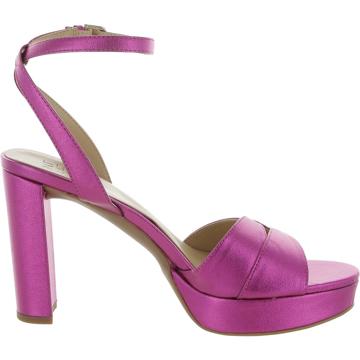 Nevena Womens Open Toe Ankle Strap Heels
