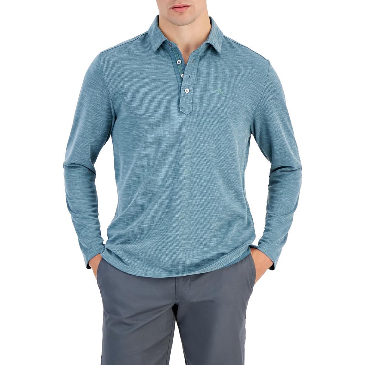 Mens Heathered Tencel Polo