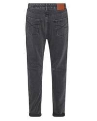 Brunello Cucinelli Mens Cotton Jeans In Medium Grey