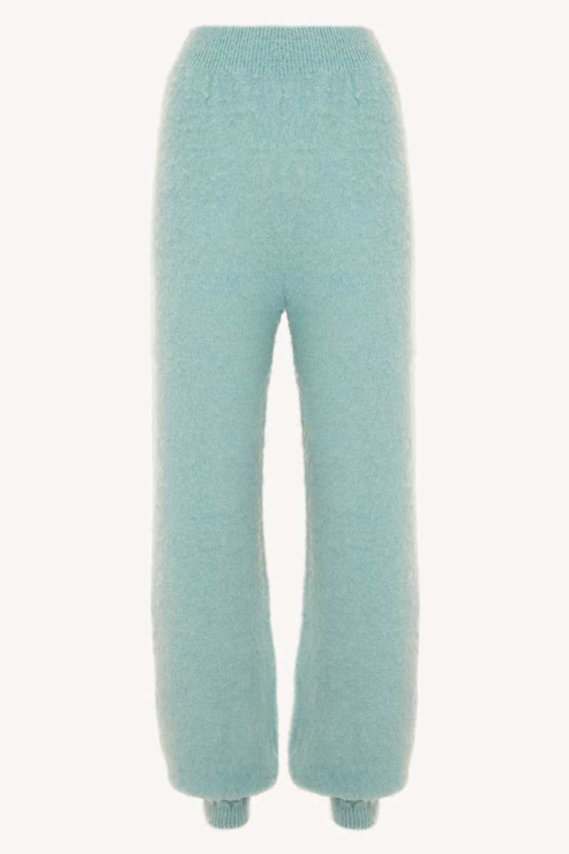 La Perla Alpaca Blend Trousers In Almond Green Cfi0056130