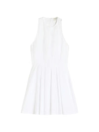 Sportmax Women Ara Sleeveless Washed Cotton Mini Dress
