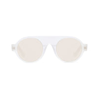 Loewe Loewe Sunglasses Round Full Rim, Translucent White Frame and Brown Lens LW40020I21E