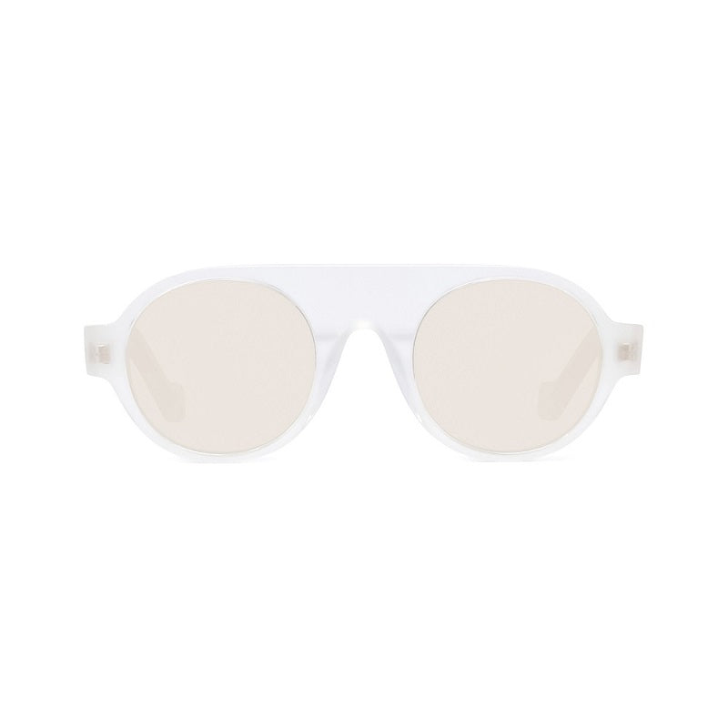 Loewe Loewe Sunglasses Round Full Rim, Translucent White Frame and Brown Lens LW40020I21E