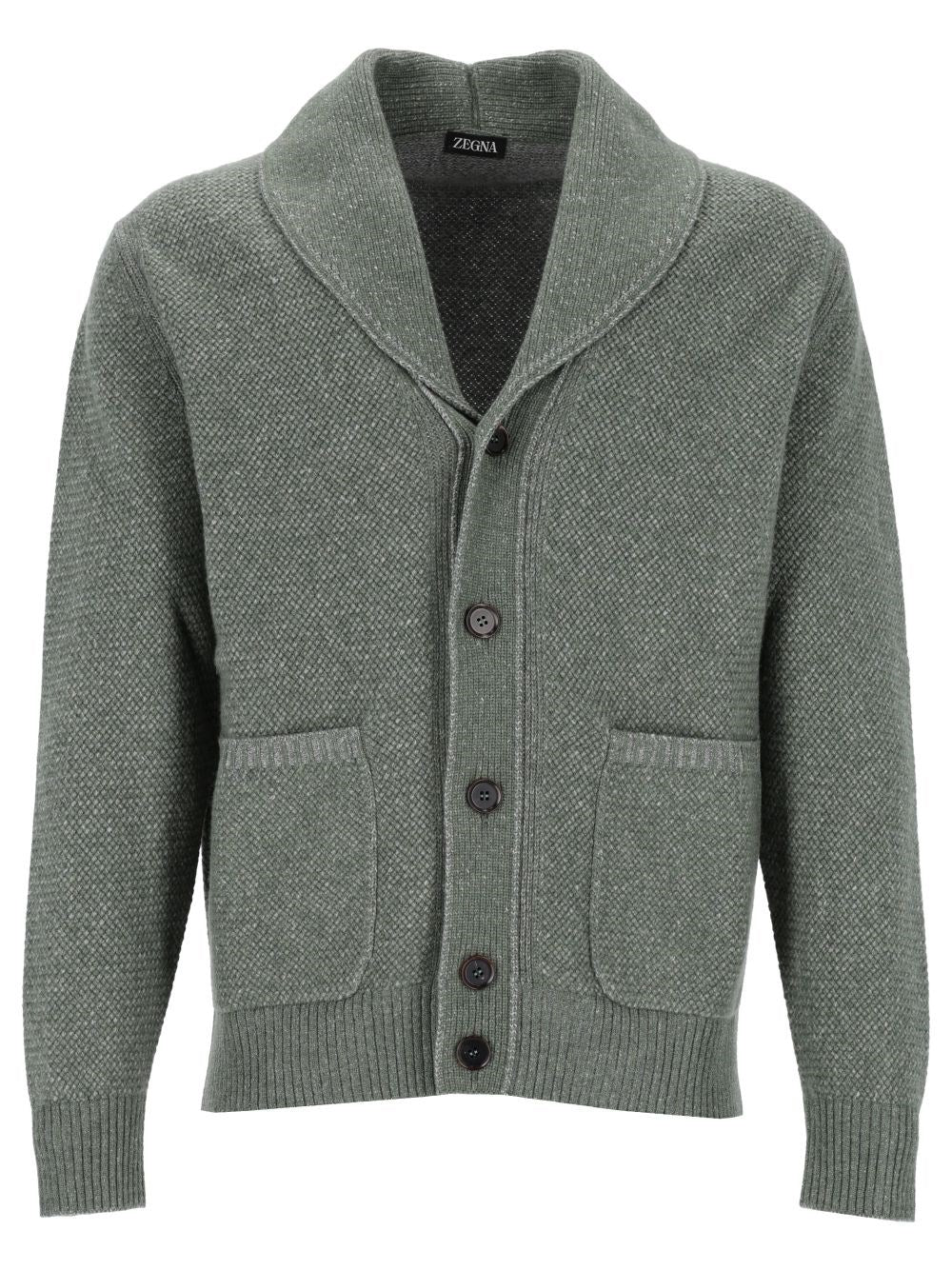 Zegna Zegna Men Cashmere-Blend Shawl-Collar Cardigan