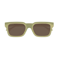 Gucci Sunglasses Square Full Rim, Shiny Green Frame and Brown Lens GG1732SK003