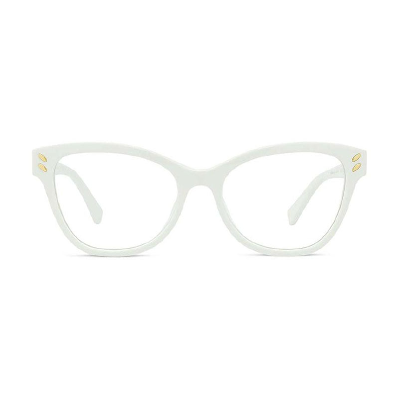 Stella McCartney Eyeglasses Cat Eye Full Rim, Shiny Black/Gold Frame and Clear Demo Lenses Lens SC50005I001