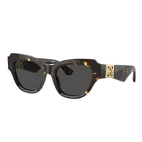 Burberry Sunglasses Cat Eye Full Rim, Dark Havana Frame and Dark Grey Lens BE4423410687