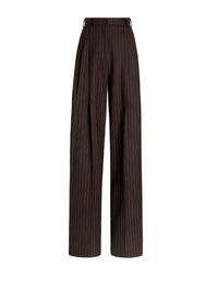 Dolce & gabbana Dolce & Gabbana Women Pinstripe Wool Trousers