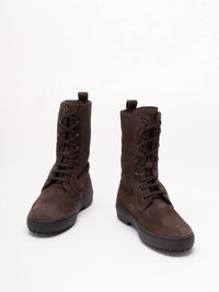 Tod's Women Winter Gommino Ankle Boots In Suede Leather