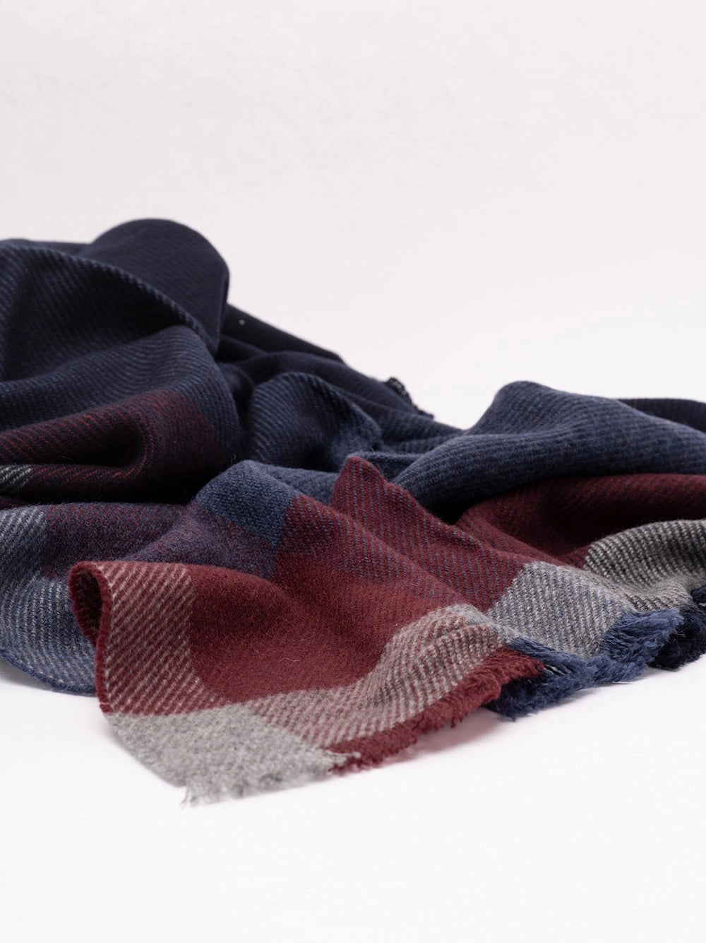 Brunello cucinelli Brunello Cucinelli Men Wool And Cashmere Check Scarf