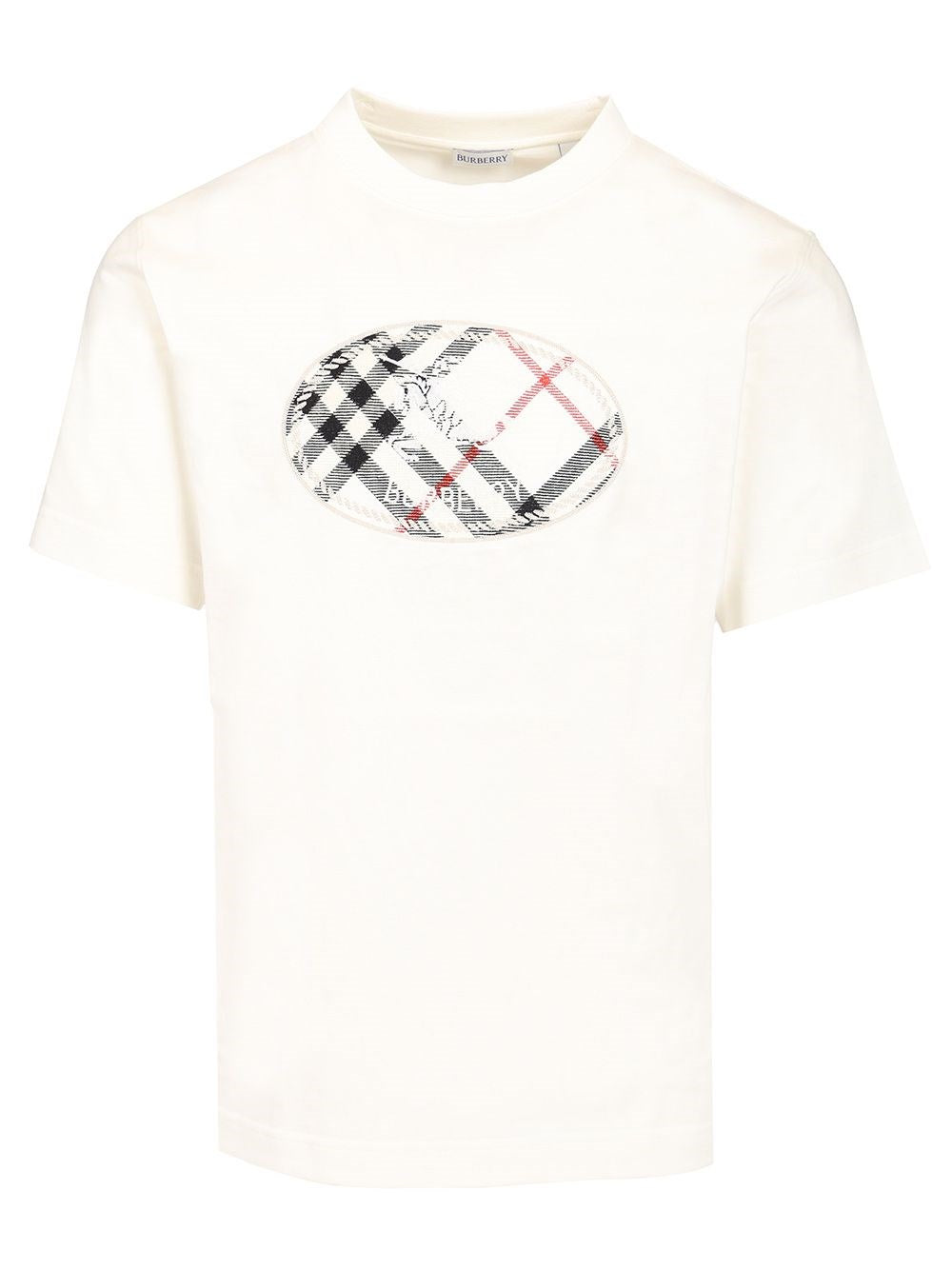Burberry Burberry Men Knight Check Print Cotton T-Shirt