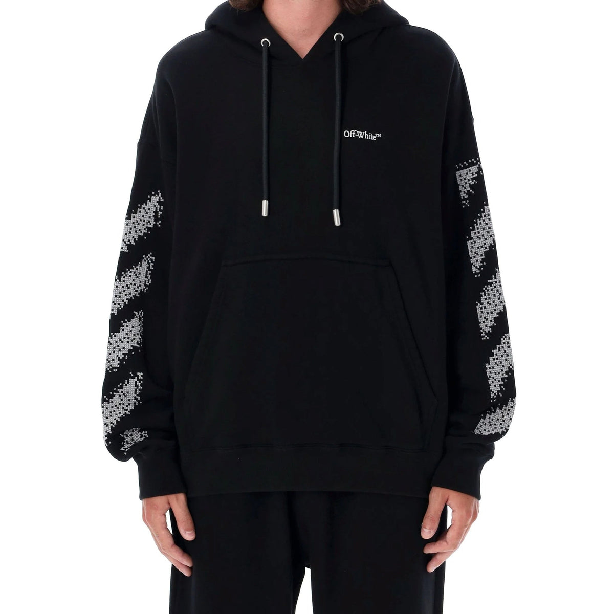 Off-White Off-White Pixel Diag Skate Hooded Sweatshirt Men
