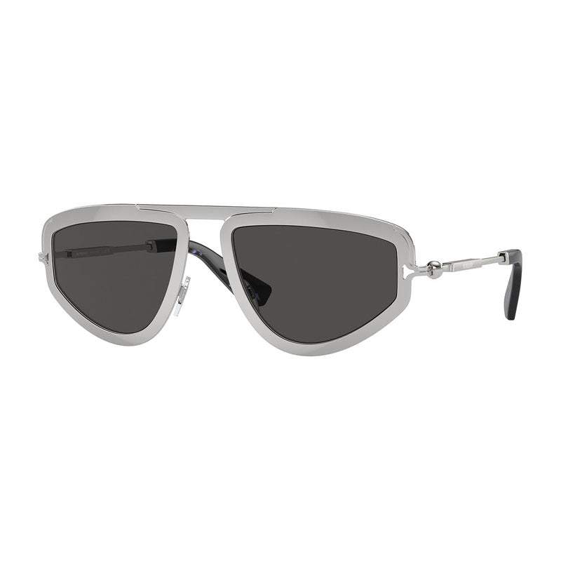 Burberry Burberry Sunglasses Geometric Full Rim, Light Gold Frame and Dark Grey Lens BE3150110987