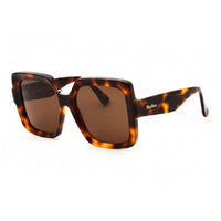 Max Mara Max Mara Sunglasses Square Full Rim, Shiny Black Frame and Smoke Lens MM008801A
