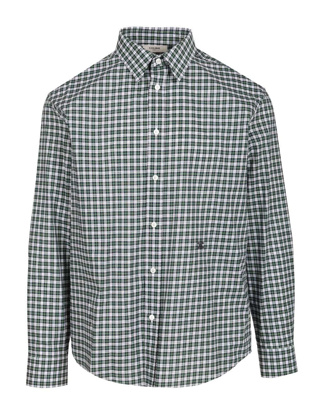 Celine Celine Men Wide Tartan Shirt