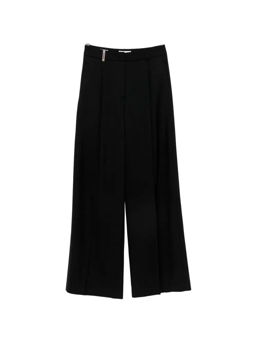 Peserico Women Wool Gabardine Palazzo Pants