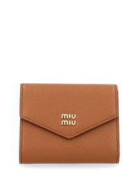 Miu Miu Miu Miu Women Compact Leather Wallet