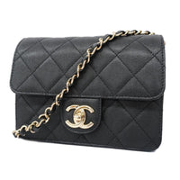 Chanel Chanel Matelassé Cuir Noir Black Leather Black Leather Shoulder Bag Bag (Authentic Pre-Loved)