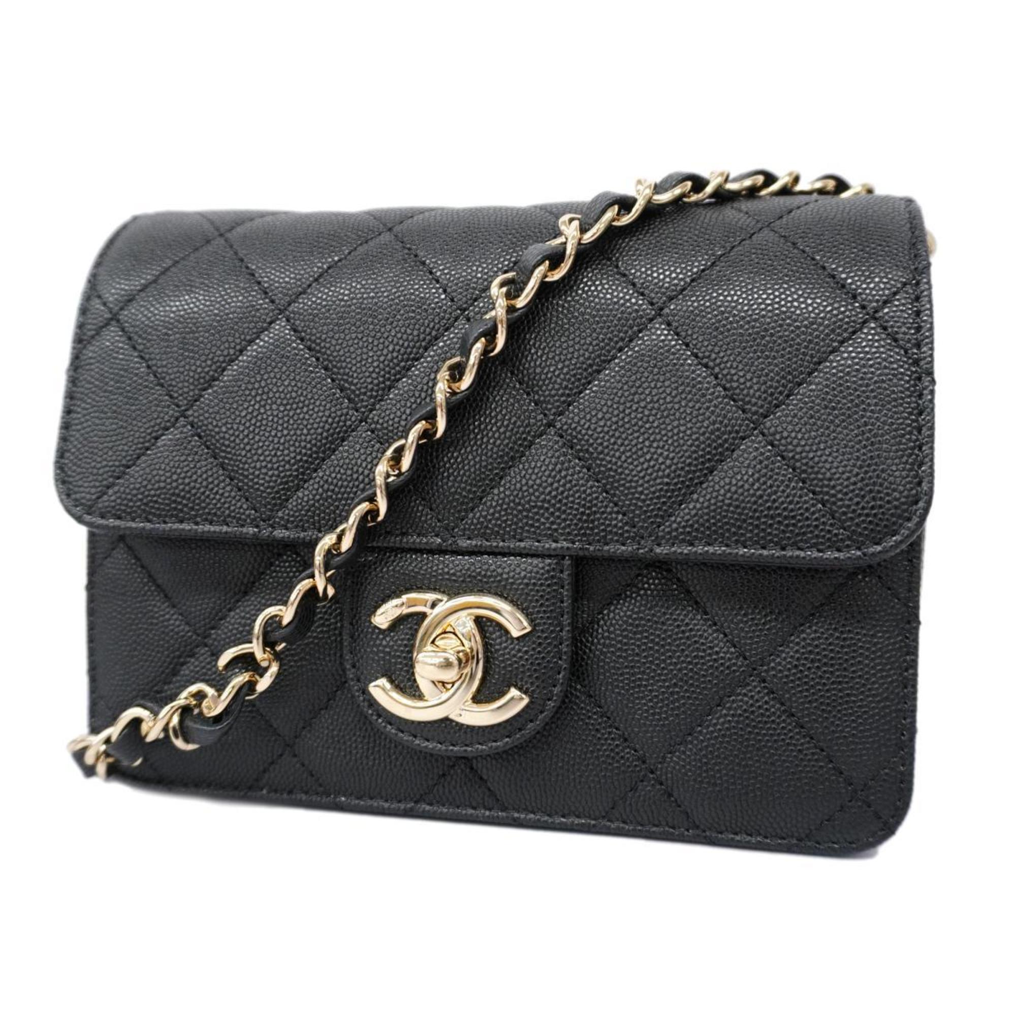 Chanel Chanel Matelassé Cuir Noir Black Leather Black Leather Shoulder Bag Bag (Authentic Pre-Loved)