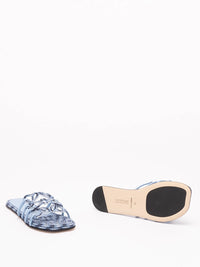 Loewe Women Paula`S Ibiza `Petal Anagram` Embroidery Slides