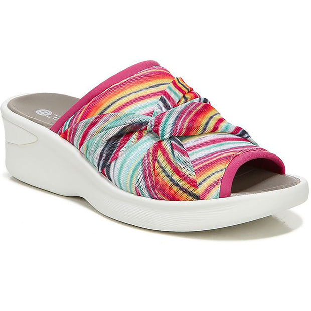 Smile II Womens Slip On Wedge Sandals