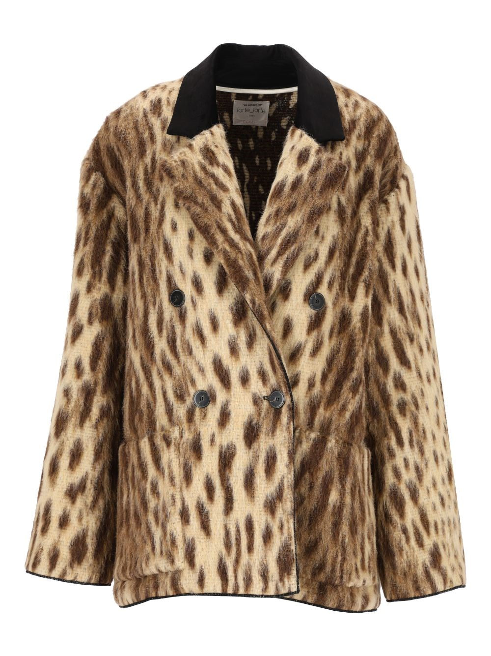 Forte_Forte Women Double-Breasted "Royal Leopard"
