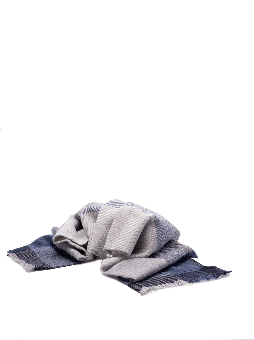 Brunello cucinelli Brunello Cucinelli Men Wool And Cashmere Check Scarf
